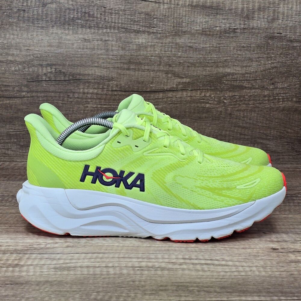 Hoka One One Arahi 8 Men's Size 11.5D Neon Yuzu Running Shoes (1168690 NZN)